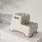 Portable Step Stool Bathroom Anti Slip Two-step Ladder: Suitable for Toilet Training and Sink - Plastic, No Electricity Required