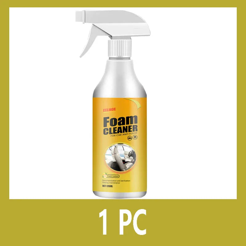 Car Interior Cleaner Agent Ceiling Cleaner Leather Flannel Woven Fabric Water Free Multipurpose Auto Dash Cleaning Tool 120ML