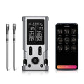 Wireless Meat Thermometer Digital Bluetooth Food Thermometer 2 Probe with LCD Display for Grill, Smoker, Air Fryer, Rotisserie