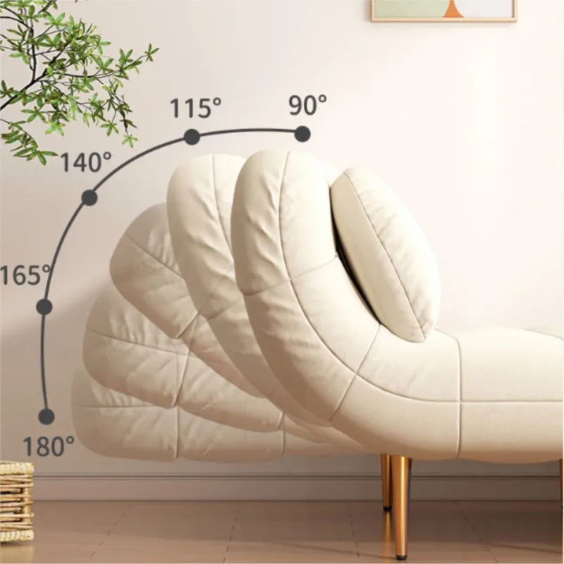 Foldable Sofa Bed Dual Use Single Small Unit Balcony Living Room Multi Functional Clouding Stretching Relaxing Sofa Two Seat