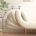 Foldable Sofa Bed Dual Use Single Small Unit Balcony Living Room Multi Functional Clouding Stretching Relaxing Sofa Two Seat