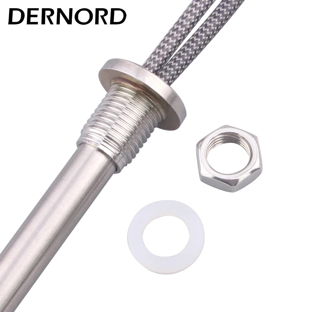 12V Cartridge Heater DC Water Heater M14 Thread Heating Rod SUS304 Electric Tubular Heating Element 50W/100W