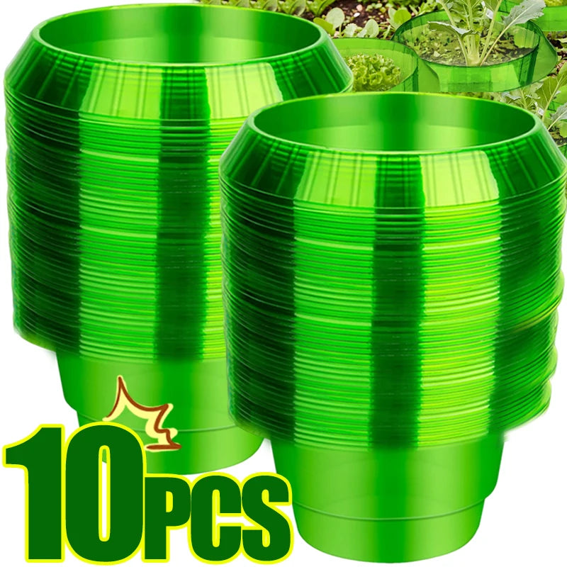 1/10pcs Slug Collars Snail Garden Cloches For Plant Vegetable Reusable Agricultural Plant Plastic Protection Covers Pest Control