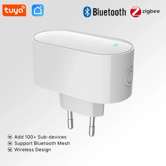 Tuya ZigBee Gateway Hub ZigBee/Bluetooth Mesh Plug-in Type Multi-mode Gateway Bridge Hub Supports Smart Home Automation