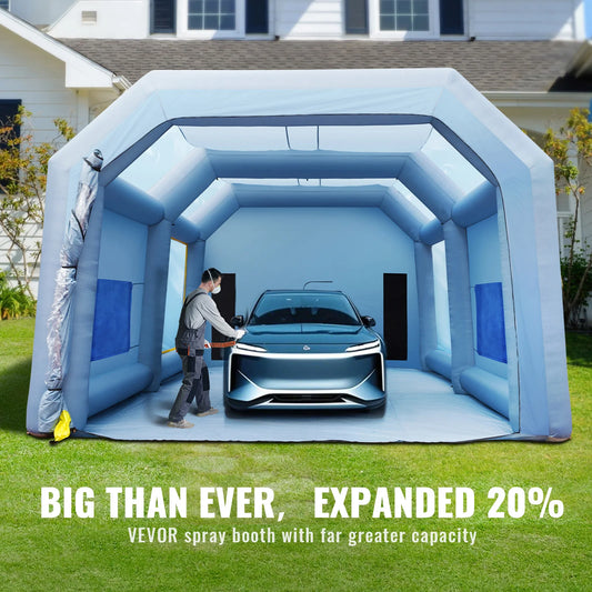 SucceBuy Inflatable Paint Booth with Blowers Inflatable Spray Booth Powerful Spray BoothCar Paint Tent Air Filter System