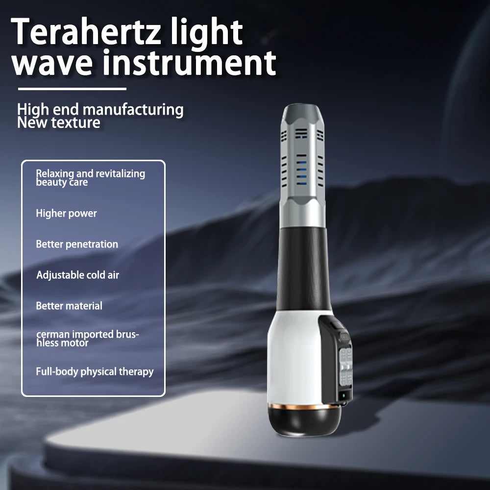 Premium 1200W DS808 Terahertz Blue Light Wave Blower Iteracare Crystal Quantum Energy Wand Electric Heating Massage Wand Blower