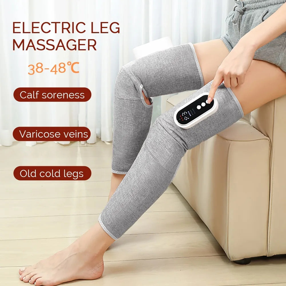Foreverlily Wireless Electric Leg Massager - Knee, Thigh & Calf Vibration & Air Pressure | AlluCanFind