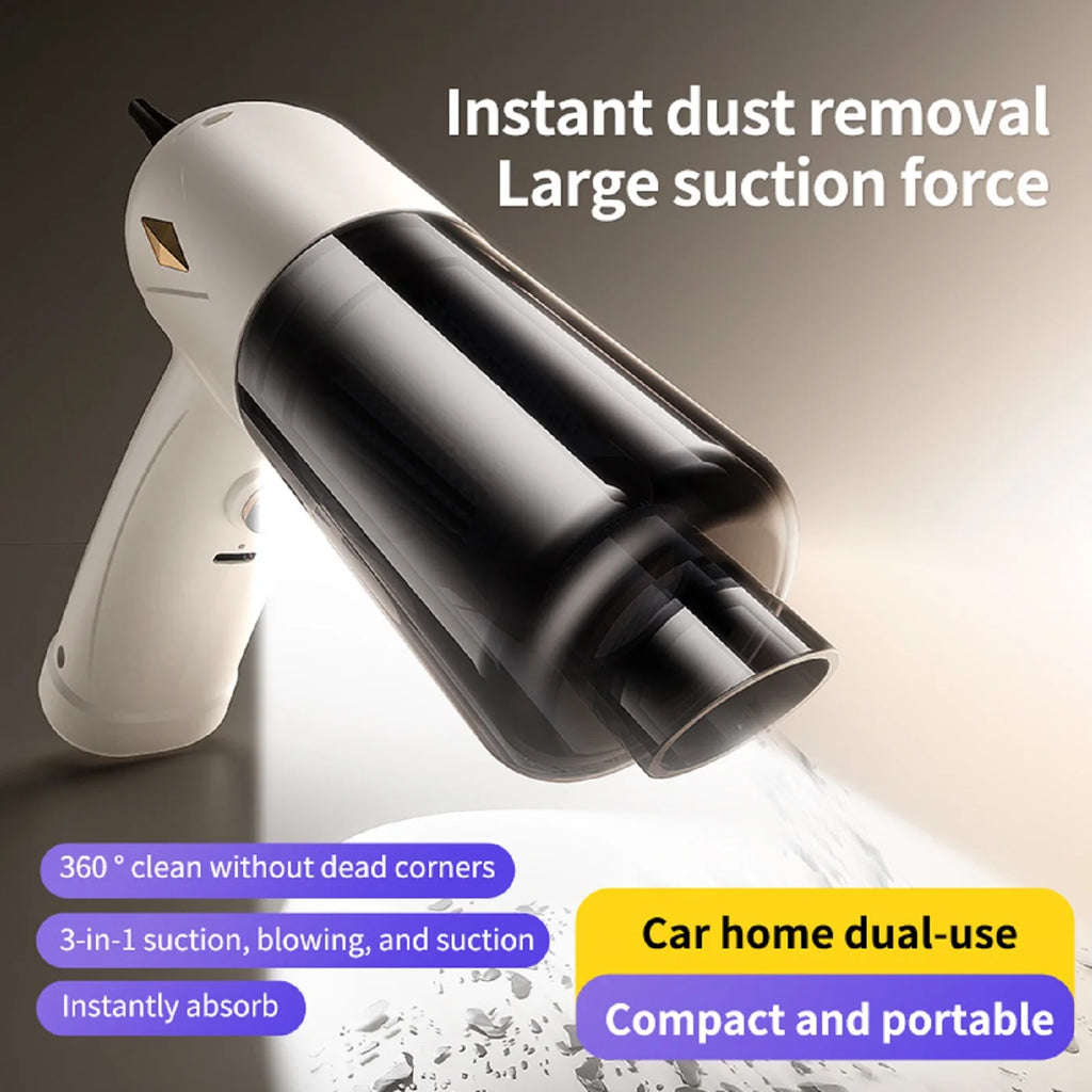1pc Powerful 4000Pa Handheld Vacuum Cleaner - Portable, Lightweight, and Cordless Design for Efficient Cleaning of Cars,  Homes