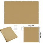 Waterproof Sun Shade Cloth with Grommets Rectangle Square Patio Sun Screen Pergola Shade Sail Canopy Cover Tarp Screens