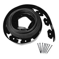 5/10M Fixed Garden Barrier Lawn Grass Plastic Edging Border With 30 Anchoring Spikes Easy Install Garden Edge Kit