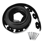 5/10M Fixed Garden Barrier Lawn Grass Plastic Edging Border With 30 Anchoring Spikes Easy Install Garden Edge Kit