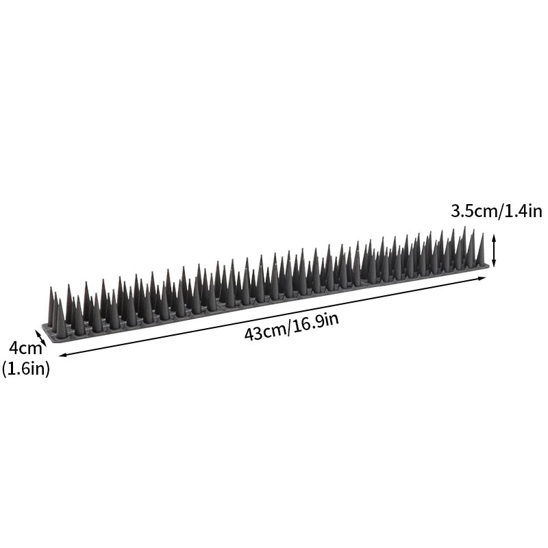 43CM Plastic Anti-Bird Spikes Bird Repeller Anti-theft Bird Proof Prevent Pigeon Cat Thorn Boxed Package Pest Control Tools