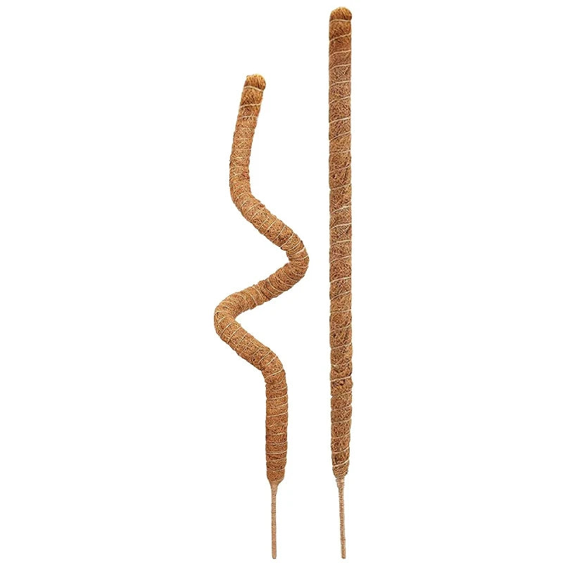 80cm Bendable Coco Coir Moss Pole Plant Cage Climbing Pole Plant Support Extension for Monstera Plant To Grow Upward Garden