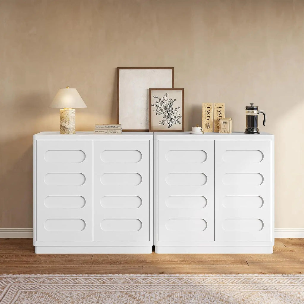 Wooden Home Kitchen Furniture Cabinet Storage with Adjustable Shelf and Modern Stand Cabinet for Dining Room or Living Room