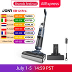 JONR ED12 Pro Cordless Vacuum Cleaner Wet & Dry Vertical Vacuum Cleaner with Hot Air Dry Self-Cleaning For Smart Home Appliances