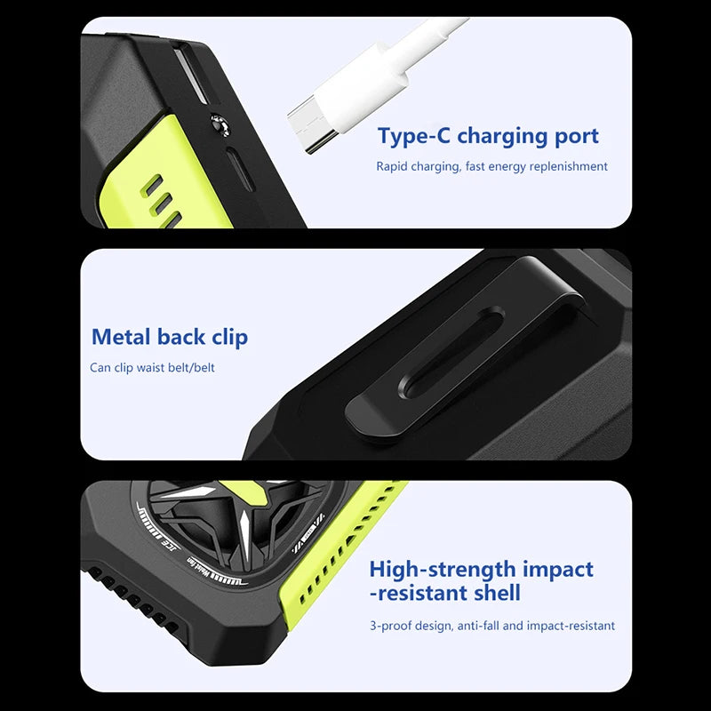 Xiaomi USB Mobile Waist Fan High Wind Speed Cooling Portable Fan 5000m