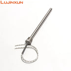 LUJINXUN 12V 24V DN8/12.8mm BSP Mold Threaded Single Head Heating Tube 200-600W 8x100-300mm Cartridge Heater Stainess Steel 1pc
