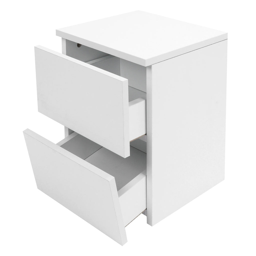 Bedside Table with 2 Drawers Modern Night Stand Table for Home Bedroom Living Room