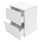 Bedside Table with 2 Drawers Modern Night Stand Table for Home Bedroom Living Room