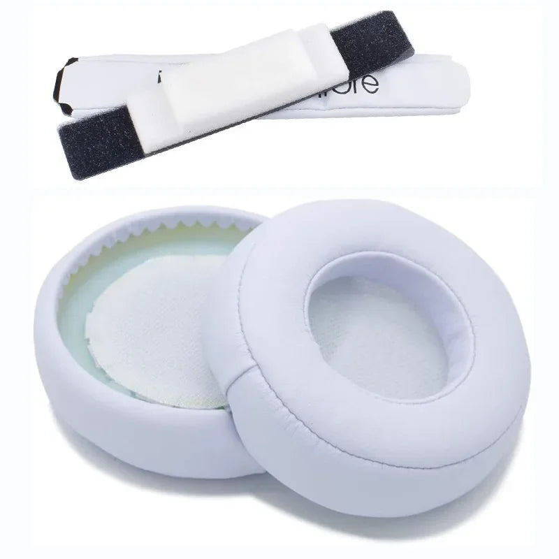 1 Pair Replacement Earpads for Beats By Dr. Dre Pro Detox Headphones Protein Leather Ear Pads Cushion Cover Accessories