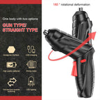 3.6V Electric Screw Driver Rechargeable Household Electric Drill LED Lighting Electric Power Screwdriver Set Portable Power Tool