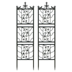 Metal Garden Trellis Tall Plant Climbing Fence for Vegetables Grapes and Flowers