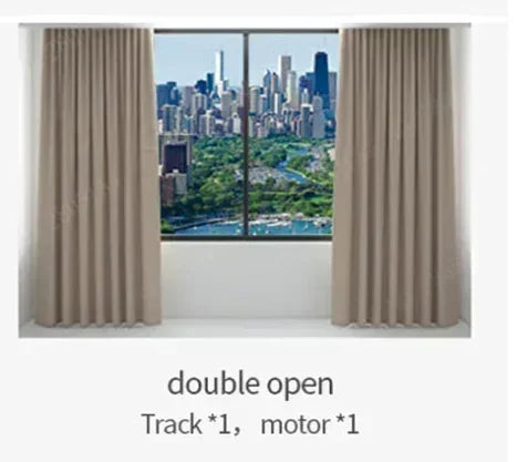Aqara Smart Zigbee Curtain Drive Motor ZNCLDJ11LM with Electric Curtain Rail Track Set Mi Homekit APP Automatic Control System