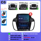 Wireless Android 15 Carplay For Ford Kuga 2 Escape 3 2012-2019 9.7 Inch Tesla Style Car Multimedia Player 5G Wifi Touch Display