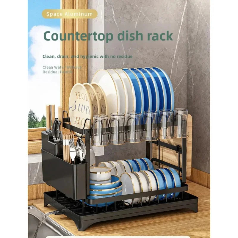 Kitchen sink, tableware, dish storage rack, household dish rack, knife holder, drain rack, water filter bowl holder