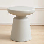 Richome Household Plastic Circular Coffee Table Small Living Room Horse Shaped Side Table Balcony Modern And Simple Coffee Table
