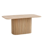Modern Simple Solid Wood Rectangular Dining Table, Living Room Reading and Leisure Dining Table, for 4-6 People
