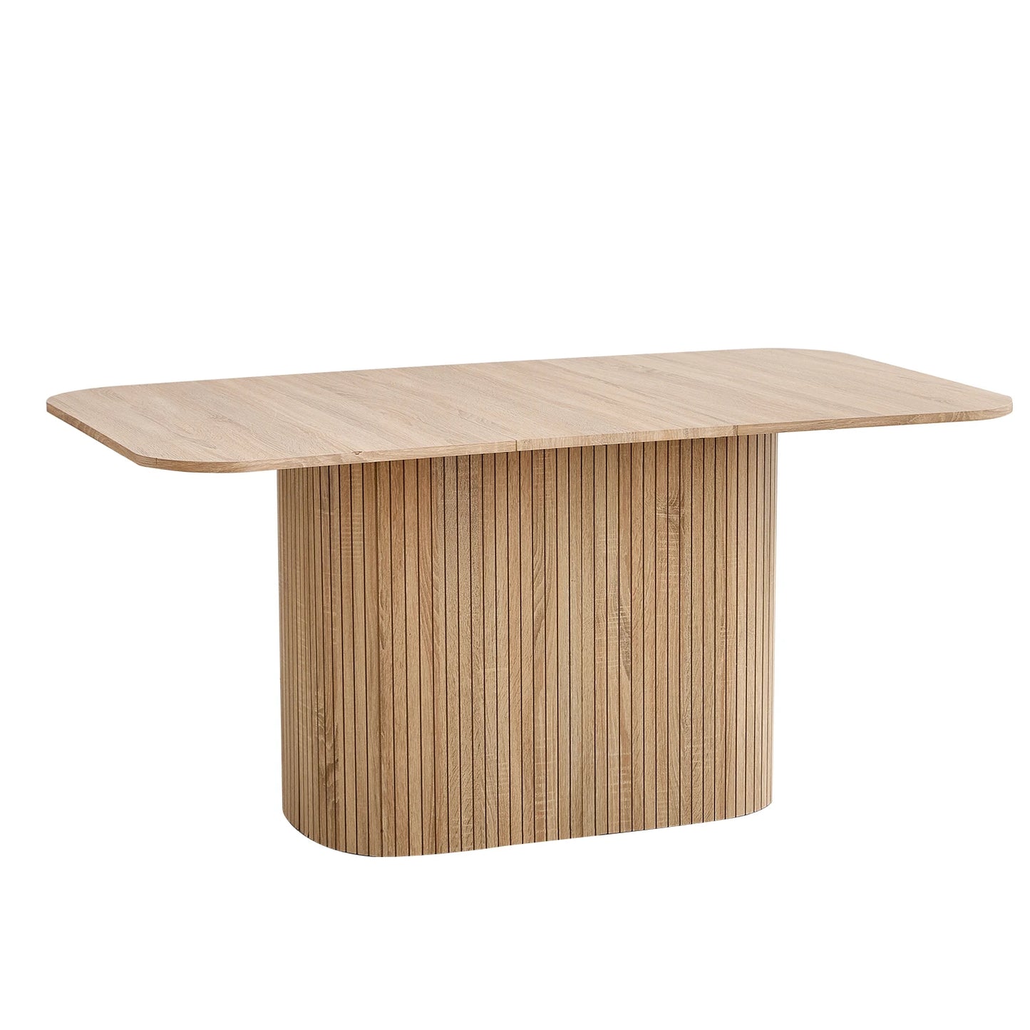 Modern Simple Solid Wood Rectangular Dining Table, Living Room Reading and Leisure Dining Table, for 4-6 People