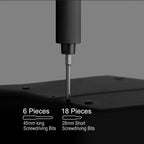 XIAOMI MIJIA Electric Precision Screwdriver Magnetic Kit,With 24 S2 Steel Bits,2 Torque Setting,For Smart Home PC Phone Repair