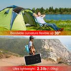 DOKIO 18V 100W/200W/400W Flexible Solar Panels Waterproof Monocrystall