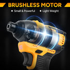 BABEQ 16.8V Brushless Electric Screwdriver 3 Speed Mini Cordless Screwdriver for Household Disassembly Torque Repair Tools
