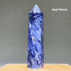 Blue Veins Stone Obelisk Natural Mineral Quartz Home Feng Shui Decorative Gift Reiki Treat Witchcraft Magic Wand
