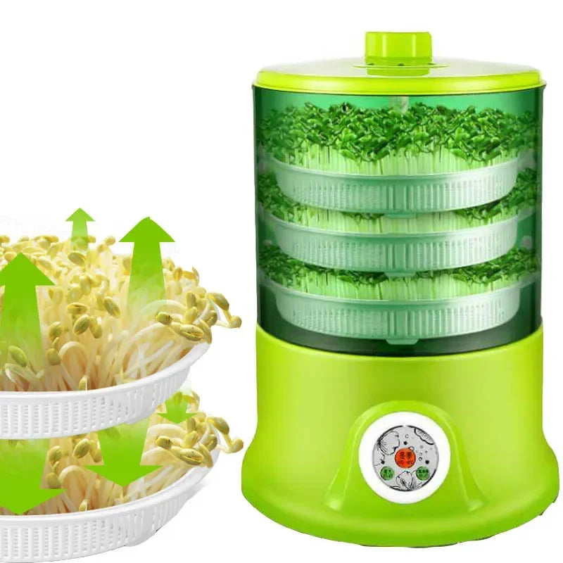 Intelligent Bean Sprouts Machine Grow Automatic Large Capacity Thermostat Green Seeds Growing Automatic Bean Sprout MachineEU US