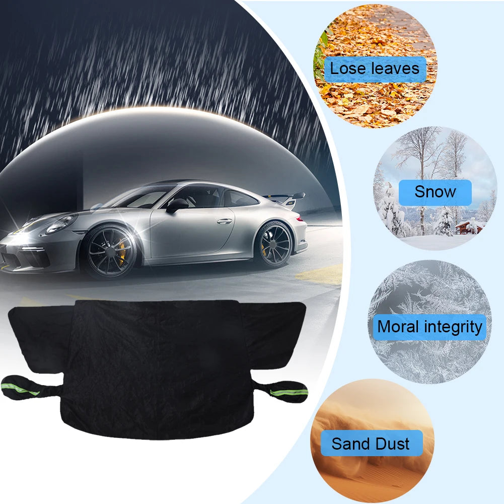 Magnetic Car Snow Shield Waterproof Windshield Cover Oxford Cloth Anti Freeze Sunshade for All Weather Protection