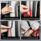 For Tesla Model 3 Highland,,Door Seal Strip Kit Rubber Noise Insulation Weather strip Trunk Hood Sunroof  AB Pillar Trim Sealing