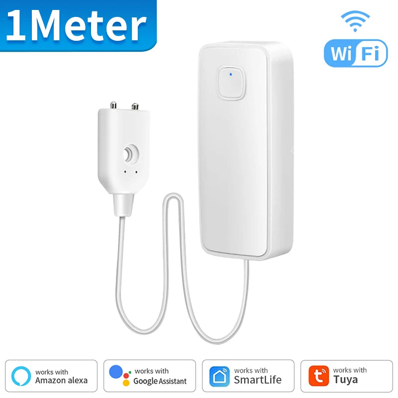 TNCE TUYA WIFI Smart Water Leak Sensor Water Overflow Level Detector Security Home Alarm Water Leakage Alarm APP Remote Monitor