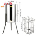 SucceBuy Honey Extractor 4/8 2/4 Frame Electric Stainless Steel Honeycomb Spinner Crank Honey Centrifuge Beekeeping Equipment