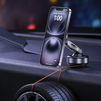 New X93 Magnetic Car Phone Holder 360 degree Rotation Vacuum Adsorption Strong Suction Holder for Mobile Phone Car Bracket