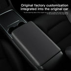 YZ Tesla Model 3 Y Highland Juniper Car Center Console Armrest Pad TPE Soft Case Lid Auto Central Armrest Box Cover Accessories