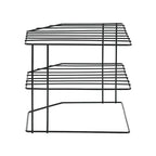 Kitchen Seasoning Corner Rack Pot Dish Food Sundries Organizer Rack Non Punching Portable Storage Table Kitchen Bathroom Holder