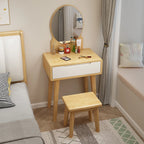 Nordic solid wood dresser 60cm small apartment bedroom modern simple makeup table light luxury dresser storage cabinet