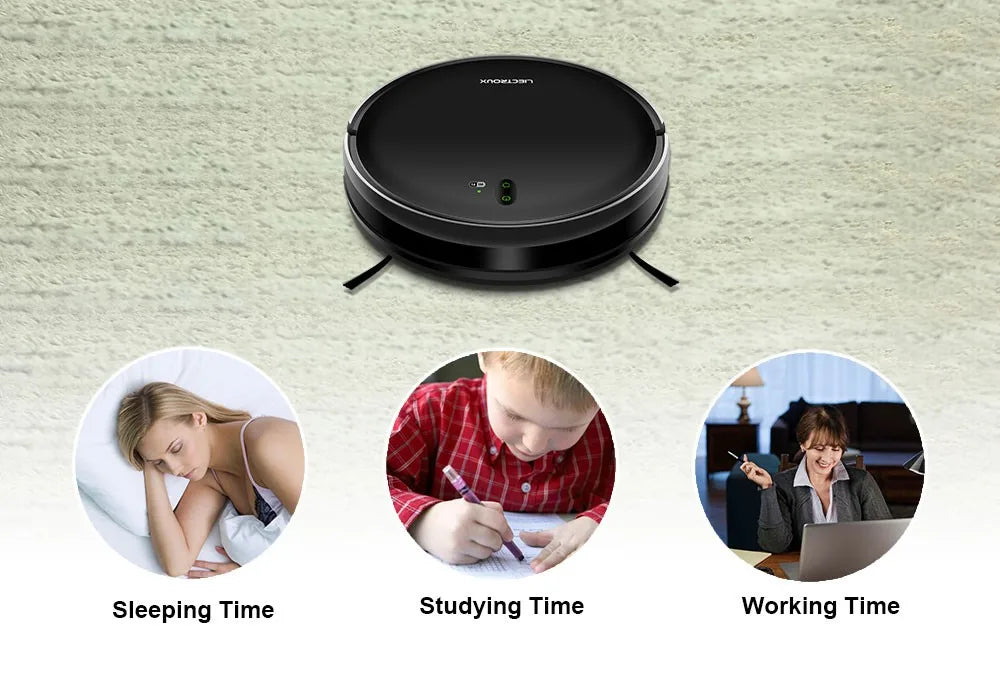 Liectroux L200 Robot Vacuum Cleaner Max 4000Pa Suction Smart Mapping 230ml Electric Control Water Tank