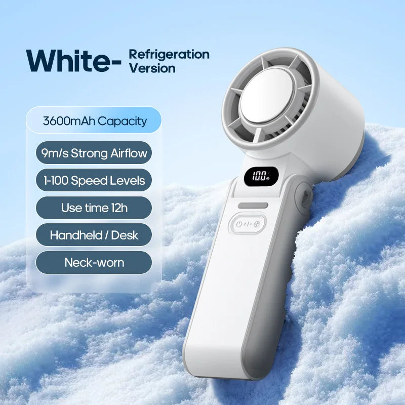 2025 New Outdoor Foldable Portable Handheld Fan Mini Cooling Rechargea