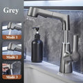 Bathroom Sink Faucet Lift Up Down Stream Sprayer Hot Cold Water Sink Mixer Wash Tap For Bathroom 360° Degree Rotation Tap