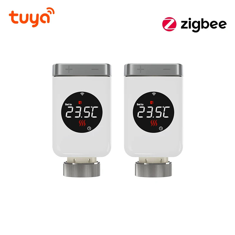 Tuya ZigBee Smart Home Thermostat Radiator Valve Actuator Smart TRV Thermostatic Valve Temperature Controller Alexa Google Home