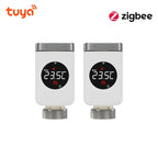 Tuya ZigBee Smart Home Thermostat Radiator Valve Actuator Smart TRV Thermostatic Valve Temperature Controller Alexa Google Home